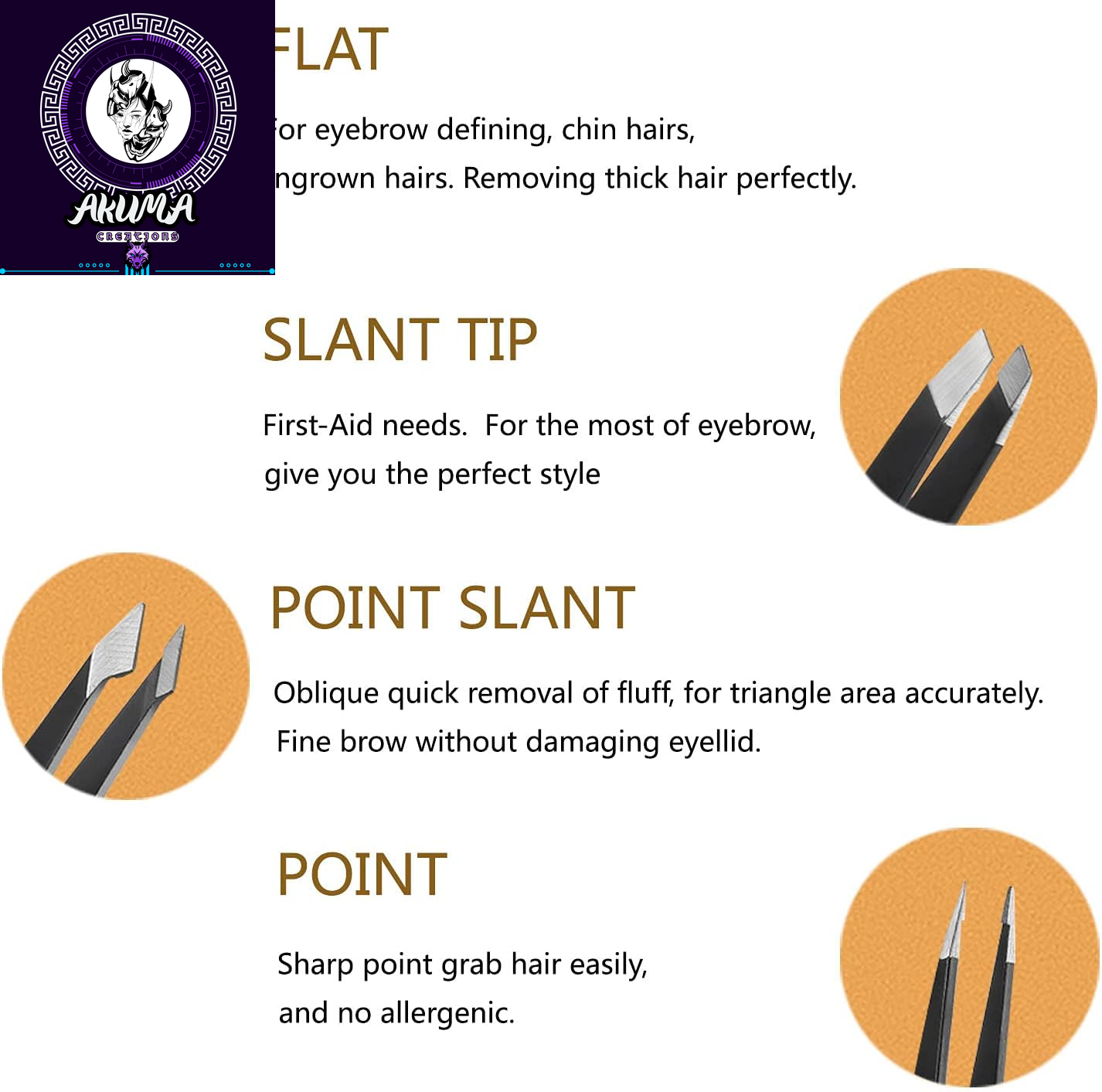 [4+1 Pieces] Tweezers Set with Travel Case, Great Precision Upgrade Professional Anti-Rust Alloy Tweezers for Women & Men Multi-Purpose as Eyebrows Facial Hair Ingrown Hair Removal