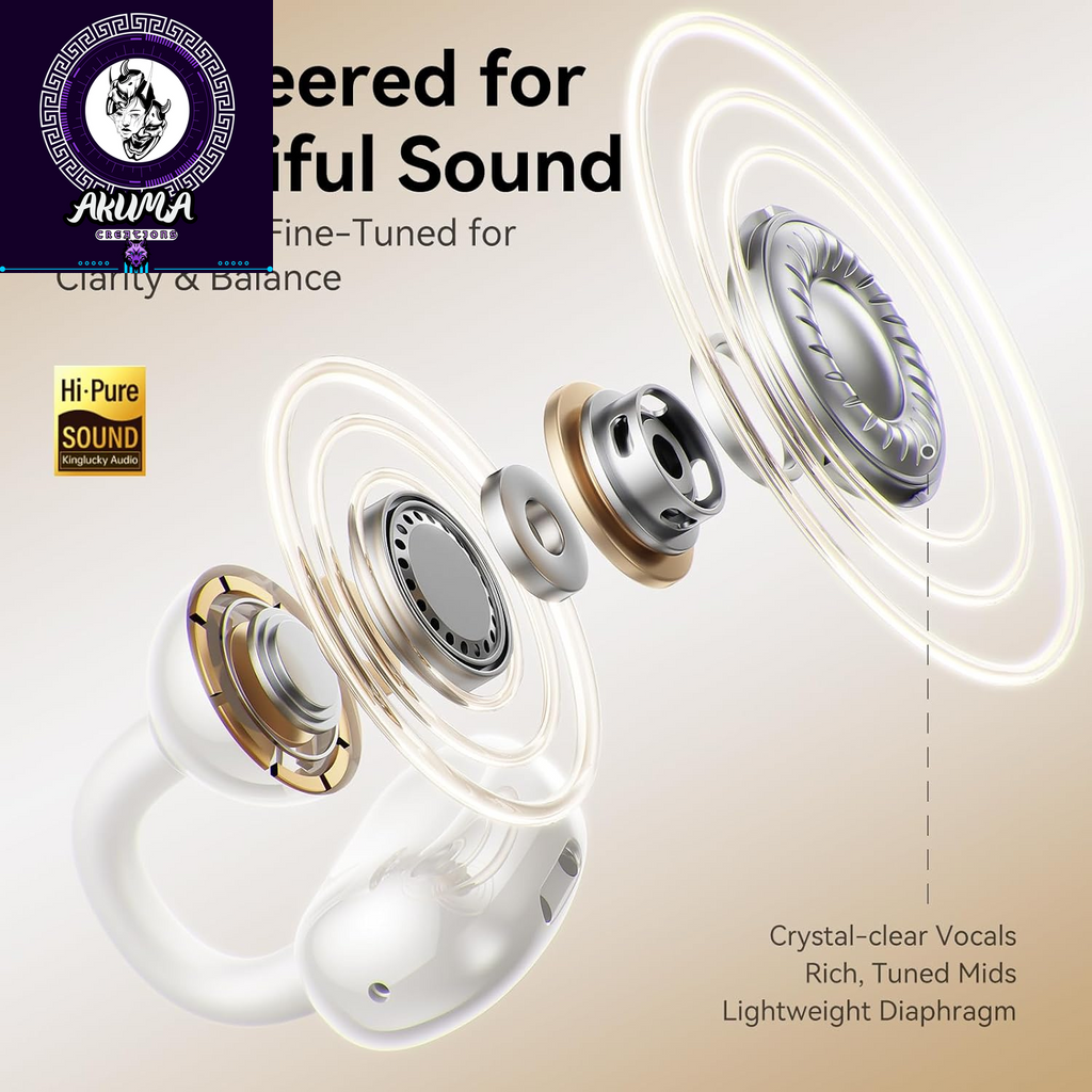 Jewelry-Inspired Clip-On Earbuds with Butterfly Earrings