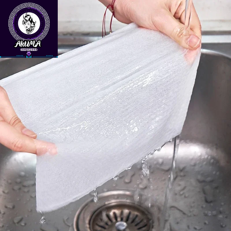 Disposable Lazy Rags Washable Paper Non-Woven Dish Cloths Kitchen Roller Paper Cleaning Wipes Absorbent Towels Dishes Rags