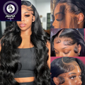 Body Wave Lace Front Wigs Human Hair 13X6 Lace Front Wigs for Black Women | 28 Inch 180% Density HD Transparent Lace Frontal Wig for Women Glueless Wigs Human Hair Pre Plucked Lace Wigs for Women